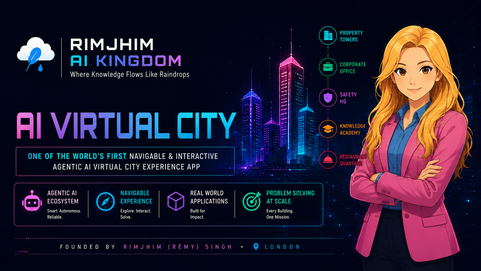 RIMJHIM AI KINGDOM Banner